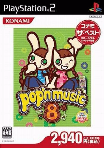 Pop'n Music 8 box art for Playstation 2
